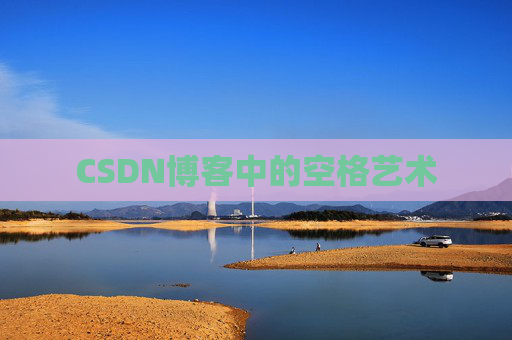CSDN博客中的空格艺术